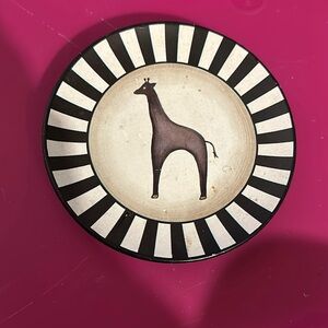 Safari Decorative Giraffe Plate